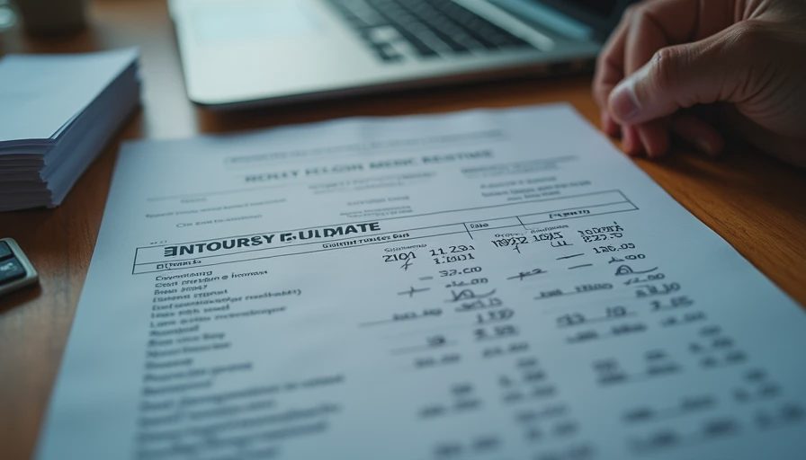 Close-up of a roofing proposal document and notes being reviewed before signing, with a focus on scope and allowances.