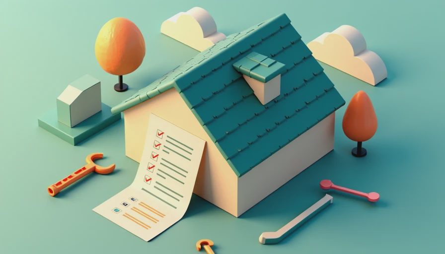 Visual context for roof maintenance checklist